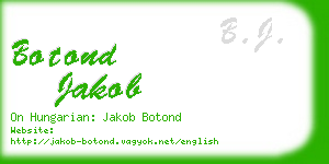 botond jakob business card